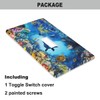 Pznen Sea Dolphin Light Switch Cover Undersea Corals Tropical Fishes
