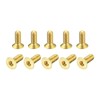 sourcing map Flat Head Screws M3 0.5 x 8 mm