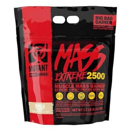 Gainer Mutant Mass Xxxtreme 2500 12 Lbs Ganador De Peso Sabor Vainilla                                                                                