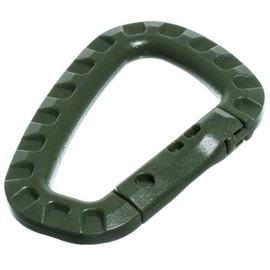 PARACORD PLANET Heavy Duty Carabiner Clip | Large Carabiner for Camping Accessories, Survival Kit (Olive Drab, 5 Pack)