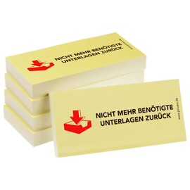 PRICARO Pack of 5 Sticky Notes "Back" 100 Sheets