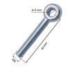 SKIR'CO (10 pcs) Zinc Plated Eye Bolts M6 x 40