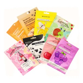 Mascarillas Faciales Hidratantes Variedad Tela 10 Pzs Mix Mixta