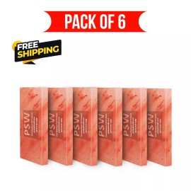 Pink Salt Wall Himalayan Salt Bricks & Tiles 8x4x1 Pack of 6 for Spa, Sauna Wall & Home Decor