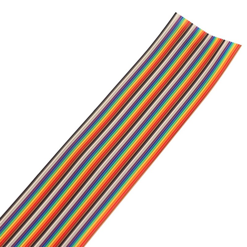 Flat Ribbon Cable Colourful 1.27 mm Spacing Cable 40P Flat