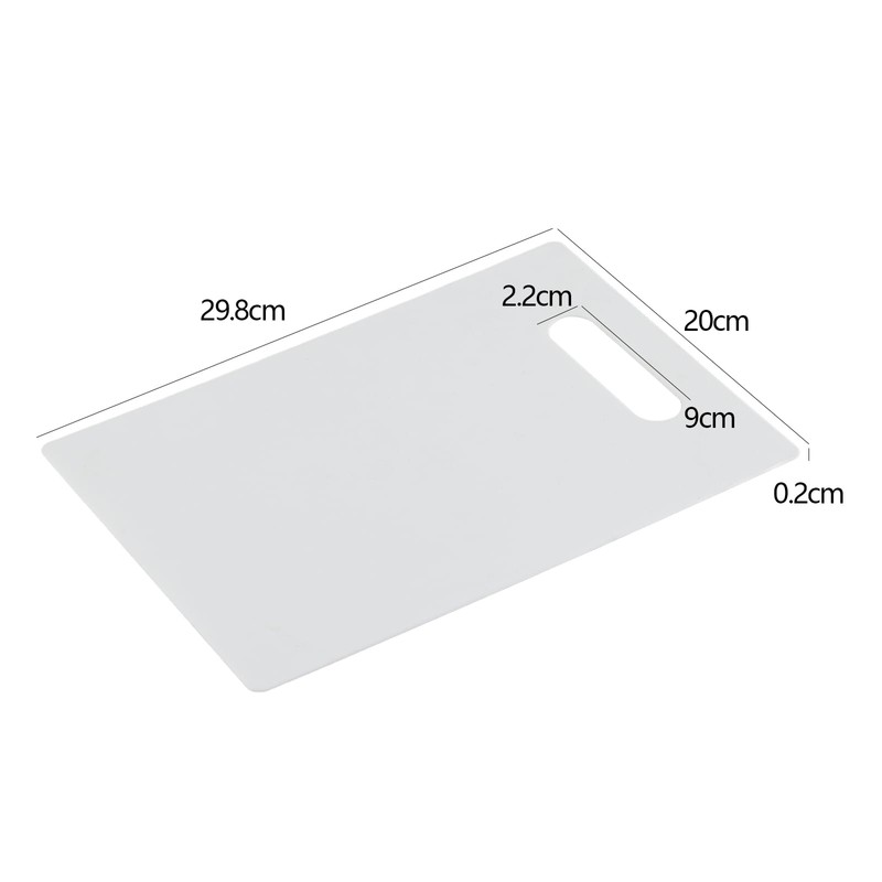 Uumitty Plastic Cutting Board Mat, Kitchen Plastic Chopping Board with