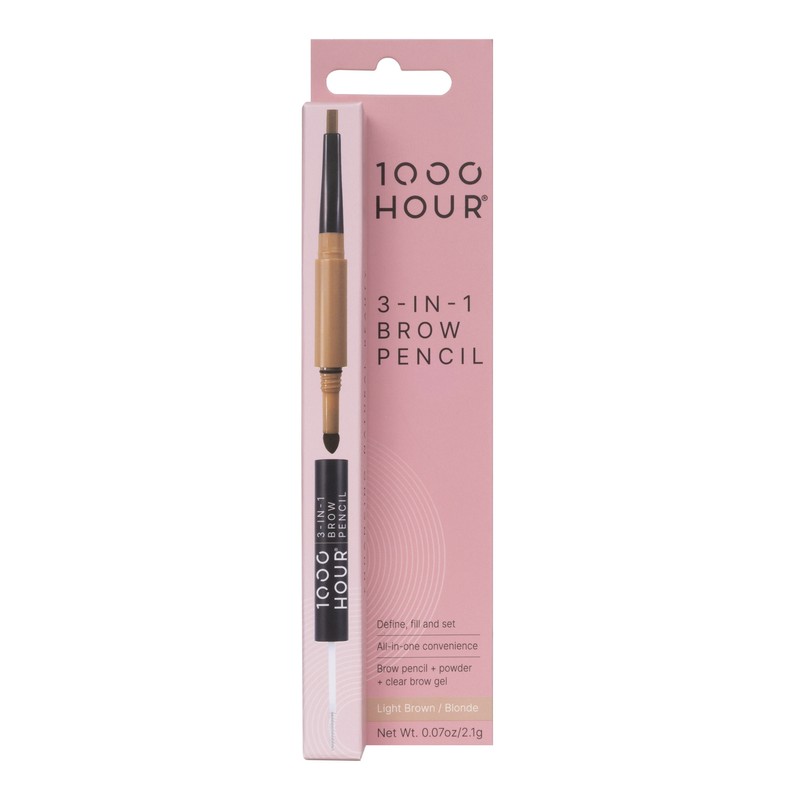 1000 Hour 3-In-1 Brow Pencil 2.1g, Dark Brown