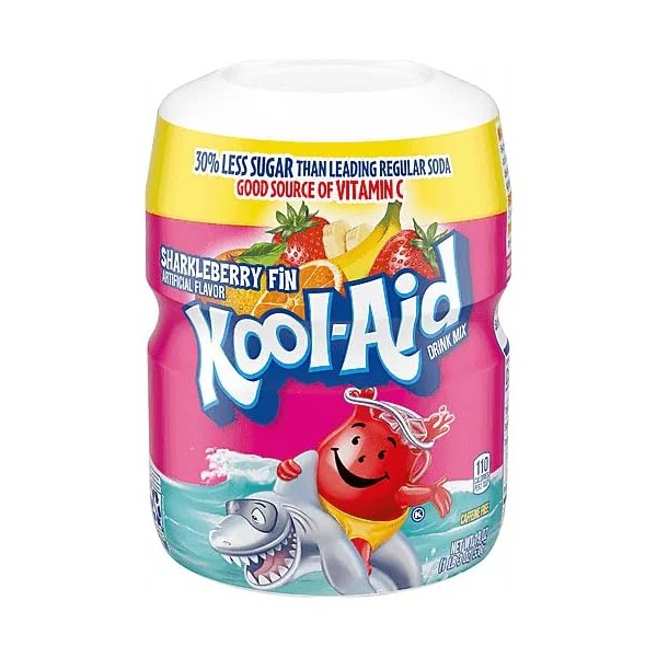 Kool-Aid, Drink Mix, Sharkleberry Fin, 19-Ounce Container (Pack of 3)