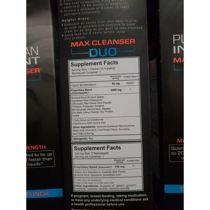 Purified Brand Puriclean Instant Max Complete Body Cleanser DUO Detox