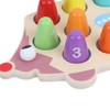 Children Wood Math Number Counting Matching Game Hedgehog Shaped Puzzle