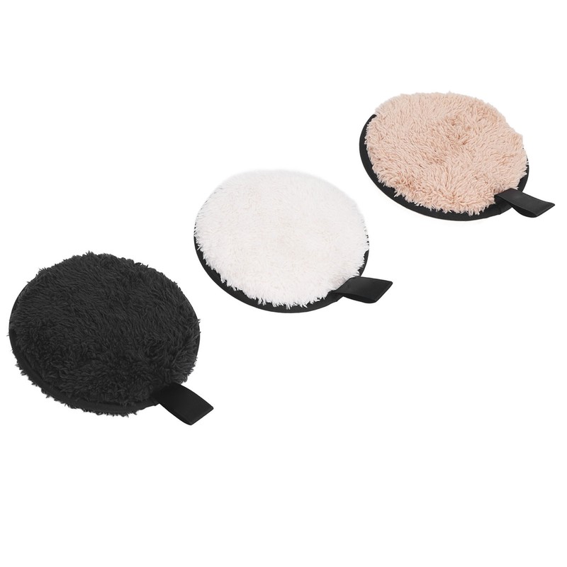 Makeup Remover Puff 3 Colors Purifies Skin Pore Cleansing Exfoliation