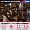 Rizom Pipe Wrench Set, 6” 8” 10” Self Adjusting Wrench,
