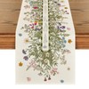 Zernblend 183 * 33 Cm Jasmine Chrysanthemum Spring Table Runner,