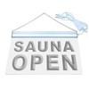ADVPRO SAUNA OPEN Massage Shop Display LED Neon Sign Orange