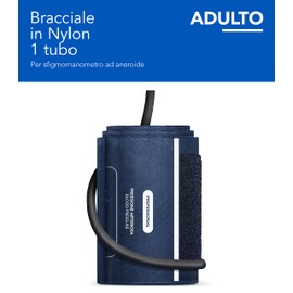 AIESI® Replacement 1 Tube Cuff for Adult Manual Aneroid Blood Pressure Monitor Latex Free 24 Months Warranty