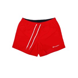 Champion Men's Legacy Beachshorts Ac Small Logo Swim Trunks, Intense Red, M