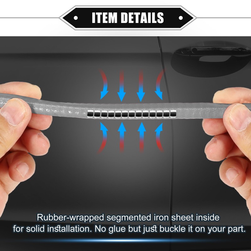 X AUTOHAUX Car Door Edge Guard, 16.4ft U Shape Rubber