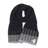 Maggie Jo 100% Baby Alpaca Knitted Scarf (Black & Greys)