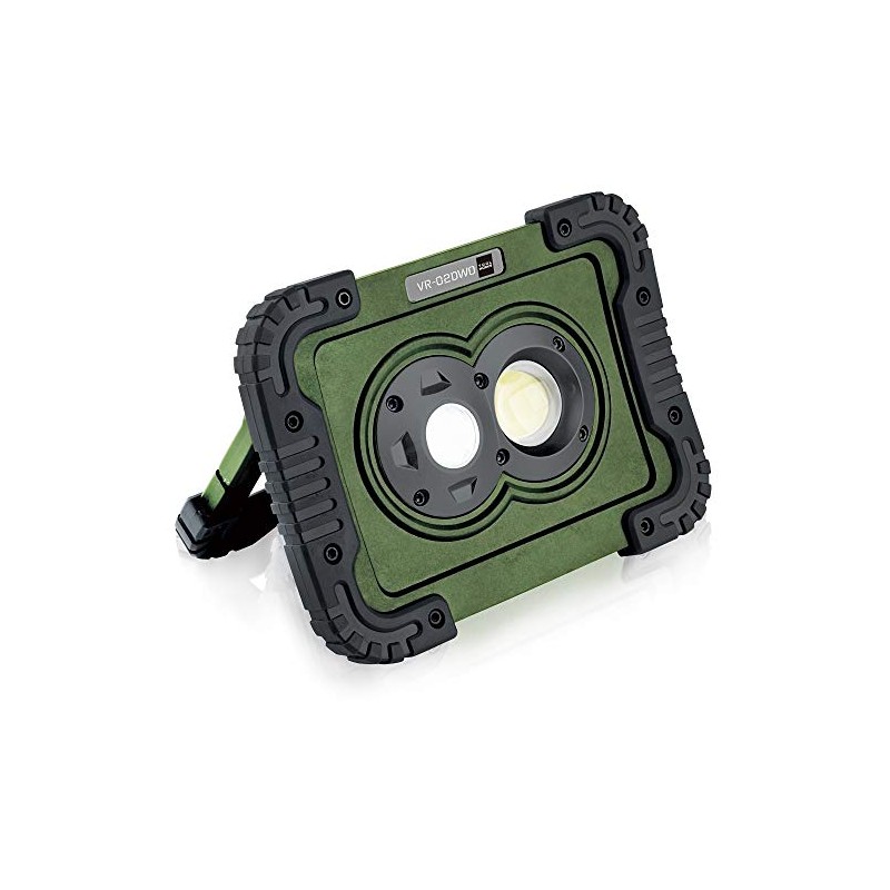 Kishima Doug Portable LED Work Light, Olive, Approx. W170, D45,