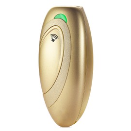 HugSmart pet ultrasonic bark Control Device(Third Generation Anti Barking,Dog Repellent aid),Variable Frequency Deterrent for Behaviour Training,Hand-held with Wrist Strap LED Indicator(Gold)