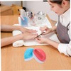 VICASKY 2pcs Candy Nail Cleaning Brushes for Dust Removal Portable