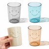 Baowindy 4Pcs Bathroom Tumbler Toothbrush Cups, Smiley Unbreakable Toothbrush Holders,
