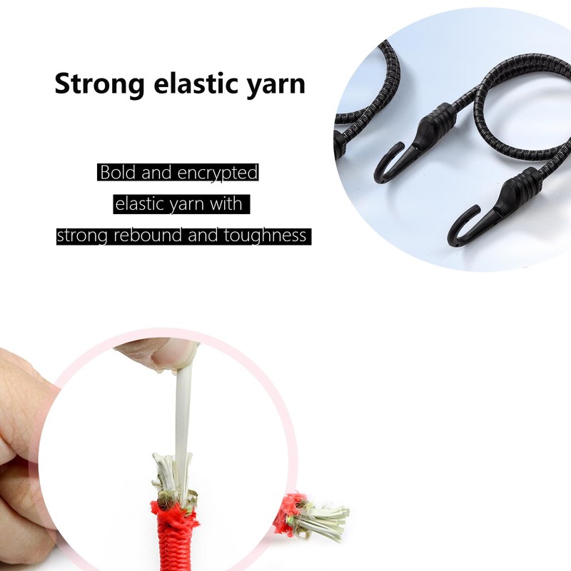 12 Inch Bungee Cords with Hooks Elastic Cord,Bungee Cords Heavy