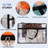 SGHUO Blanket Storage Bags 60L Extra Large Plastic Vinyl Clear