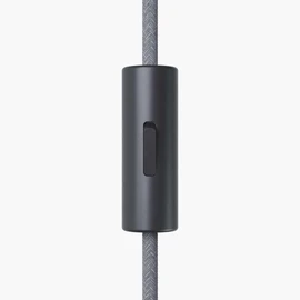 Lightstock Tasteful Switch 1-Pin Cylindrical Switch with Earth Terminal - Black