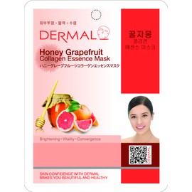 Dermal Honey Grapefruit Sheet Masks (Face Pack), Set of 10