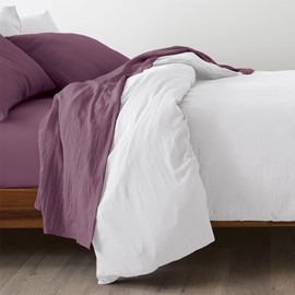 Ella Jayne Super Soft Triple Brushed Cozy Touch Sheet Set, 3-pc, King, Eggplant
