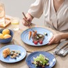 Selamica Ceramic 10 inch Dinner Plates, Large Pasta Dessert Salad