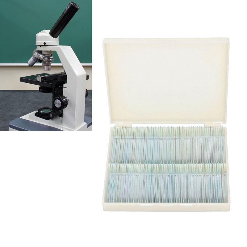 100pcs Microscope Slides Rounded Edge Plants Blank Microscope Slides for
