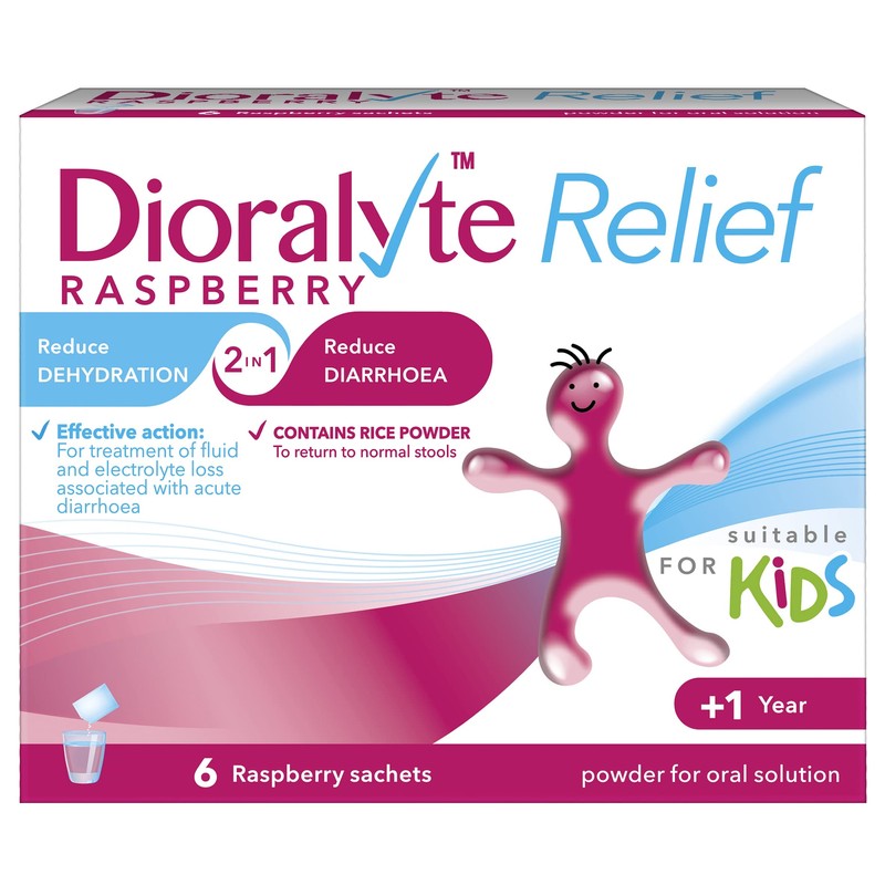 Dioralyte Relief Oral Rehydration Therapy - Raspberry Flavour - 6