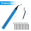 UKOFEW Universal deburring tool, 360° rotating blade, cutting tool with