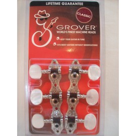 Grover Classic Machine Head Tuning Gear Pegs Nickel 306N
