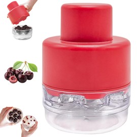 Cherry Pitter Multiple, Push Type Cherry Corer Multiple, Kitchen Cherry Jam 7 Holes Multi Pitter Tool, 7-in-1 Cherry Seed Remover Quick Portable Cherry Pitting Tool