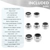 7 Piece Faucet Adapter Kits, Kitchen Brass Male & Female