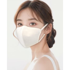 [Tuyon] Washable Bi-color Mask, Set of 2, Blood Color Mask, Small Face Mask, 3D Mask, UV Protection, 3D Mask, Skin Friendly, Fabric Mask, No Stuffy, Ear Painful Tape, String, Adjustable Length,