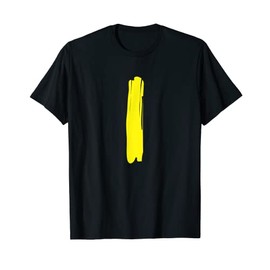 Creative Bold Yellow Letter I - Design Alphabet - Marker T-Shirt