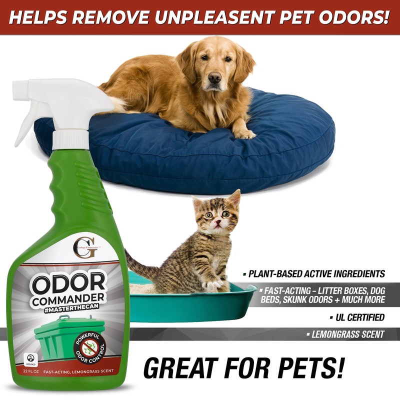 Garbage Commander Odor Commander, Odor Control Spray Bottle, 22 Ounce,