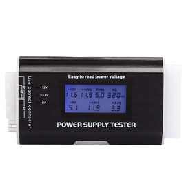 Computer Power Supply Tester, ATX BTX ITX TFX PC Power Supply Tester with 1.8" LCD Screen and Aluminum Alloy Housing