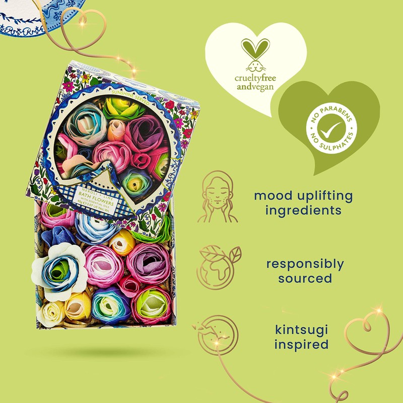 Heathcote & Ivory Sunshine Served Bath Soap Flowers, 90g