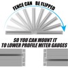 Fulton Universal Aluminum Miter Gauge Fence with an Aluminum Flip