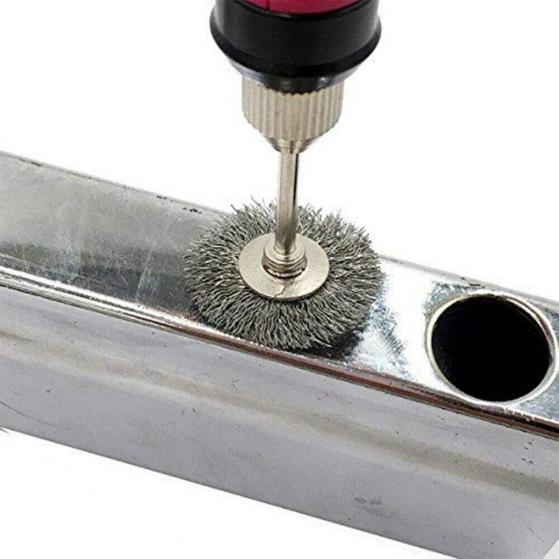 10pcs Steel Wire Wheel Brushes Polishing Set Buffing Accessories Kit