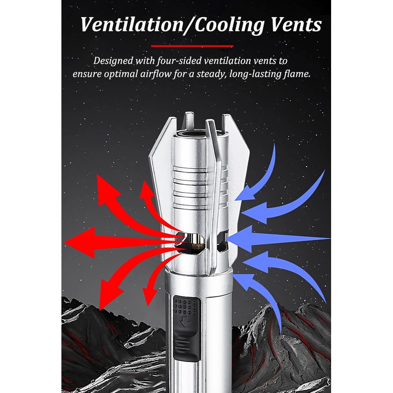 GDPN Torch Lighter - Windproof Jet Flame Refillable Butane Lighter