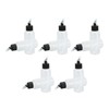 10Pcs Hair Oil Bottle 60ml Leakproof High Temperature Resistant Transparent