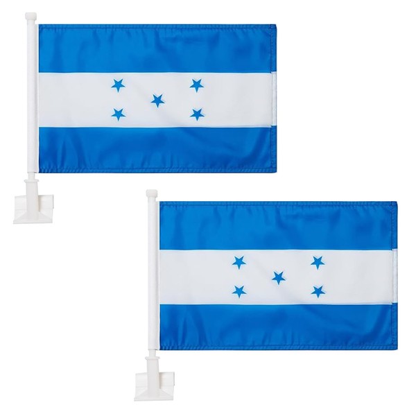 2 Pack Honduras Hondurans Car Flags,Outdoor with and Car Flag