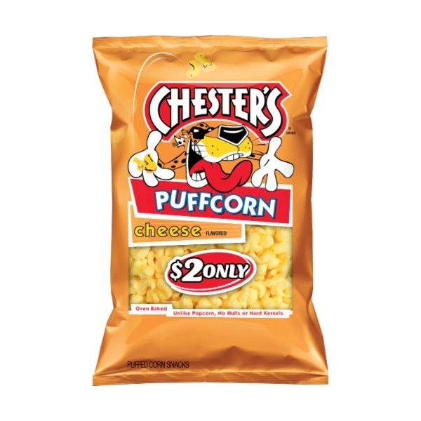 Chester's Puffcorn Snacks, Cheese, 4.5 Ounce (Pack of 8)