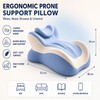 Ergonomic Prone Reading Pillow with Removable Headrest, Memory Foam Stomach-Lying